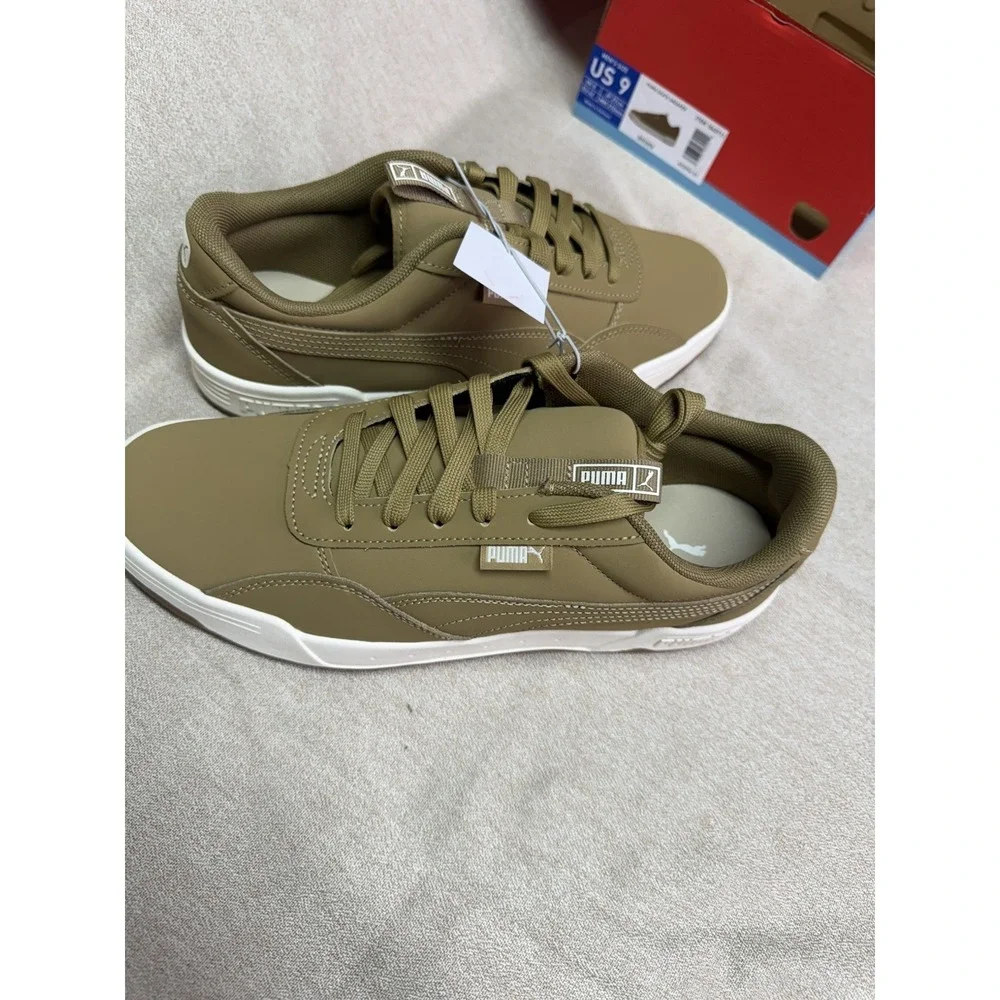 Mens PUMA Skate Sneaker Shoes Size 9 Brown Low Top Skateboard 403556 01